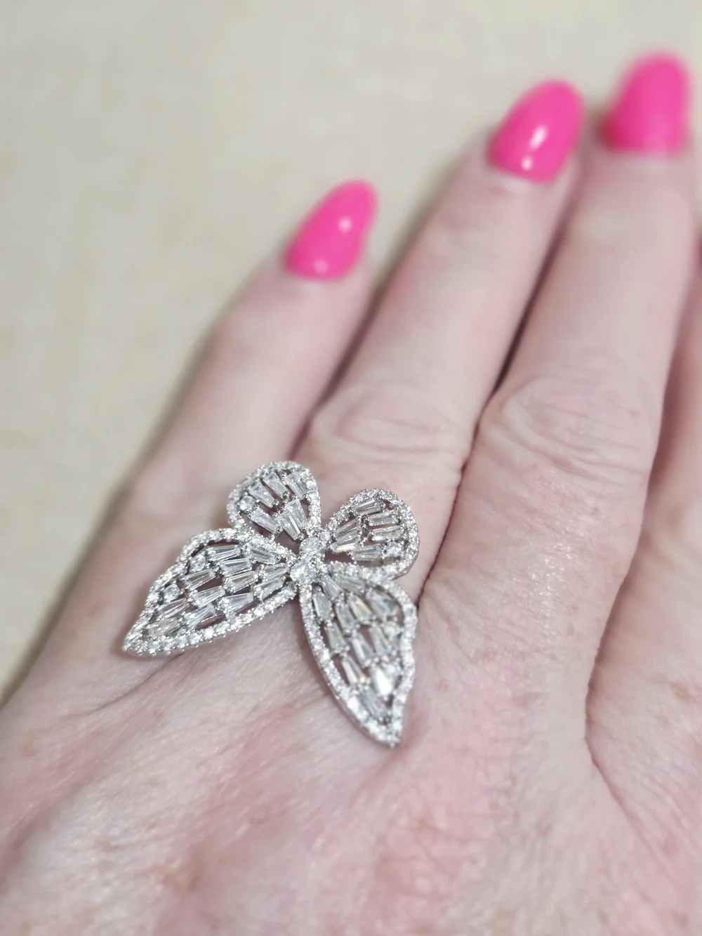 Sparkling Butterfly Ring - Women's Jewelry~ Size 8